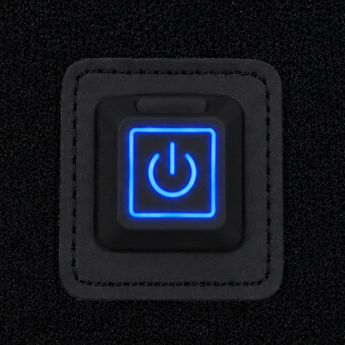 EMBER power button set to blue, medium heat