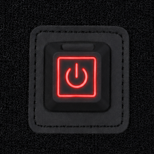 EMBER power button set to red, high heat